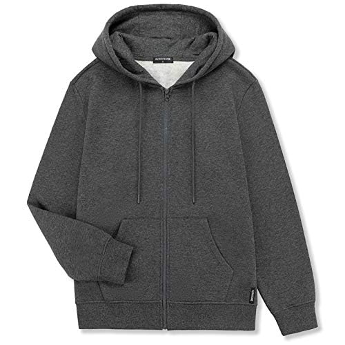 ALWAYSONE Men’s Soft Fleece Hooded Sweatshirt with Pocket Casual Zip up Athletic Hoodie Size S-3XL