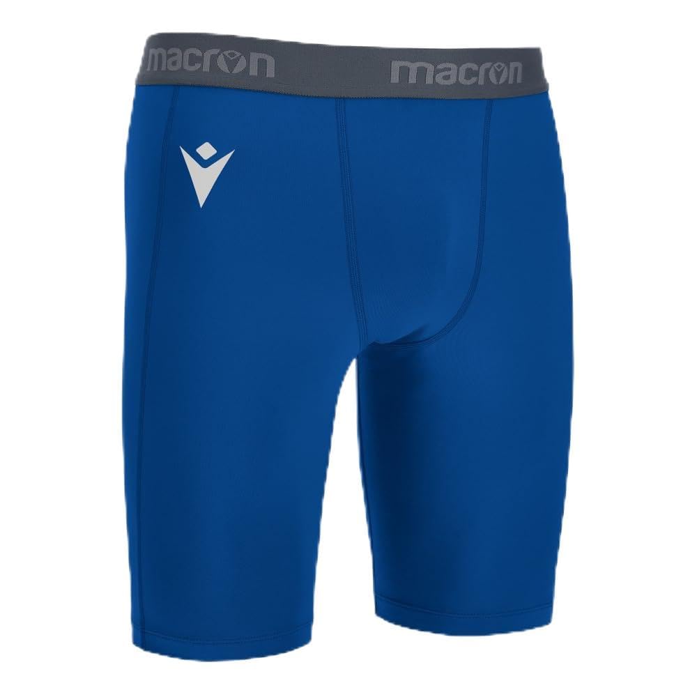 Macron Bermuda Scaldamuscoli Oak Calcio Sport Blue Royal Azzurro