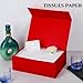 UoeRing 1 Pcs Red Gift Box 9.5x6x3 inch Small Luxury Gift Box for Presents with Magnetic Lid Collapsible,Valentine's Day,Christmas,Contains Card, Ribbon, Tissue Paper,Shredded Paper Fille