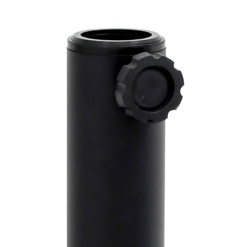 Stojak na parasol przeciwsłoneczny ze stali i betonu, 25 kg, z 3 adapterami, do masztu 32/38/48 mm, kwadratowa podstawa parasola na balkon, taras, do ogrodu, stabilny uchwyt z regulowanymi