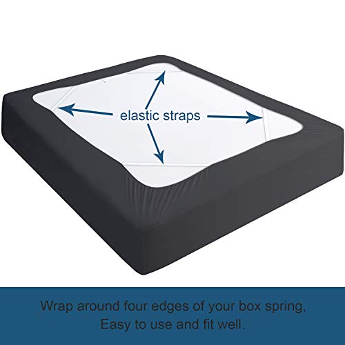 Boxspringcoverkingsizeelasticfabricwraparound4sidesbedskirtsleekalternativeforbedskirtsforhotelhomefitsboxspringsupto13black  Urban Country Home Decor Box spring cover king size elastic fabric wrap around 4 sides bed skirt sleek alternative for bed skirts for hotelhome fits box springs up to 13 black  urban country home decor