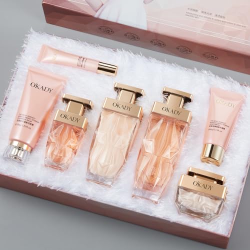 O’KADY 7-PCS Skincare Gifts for Teenage Girls, Skincare Sets,Facial Kit,Pamper Sets for Women Gifts,Skin Care Sets & Kits.Complete Skincare Process。Day and Night Box Skin Care Sets