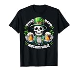 Titties And Beer That's Why I'm Here Funny St Patricks Day T-Shirt
