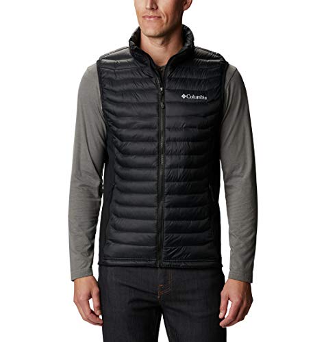 Columbia Powder Pass Chaleco, Hombre, Black, XXL