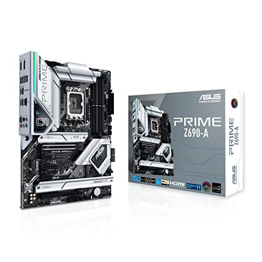 ASUS Prime Z690-A LGA 1700(Intel 12th) ATX Motherboard (16+1 DrMOS,PCIe 5.0,DDR5,4X M.2, Intel 2.5 Gb LAN,USB 3.2 Gen 2 Front Panel Type-C,Thunderbolt™ 4,Aura Sync RGB Lighting)