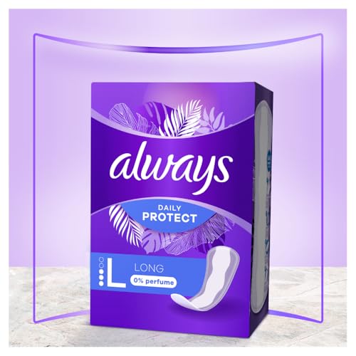 Always Daily Protect Long Slipeinlagen 64 Stück, 0 Prozent Duftstoffe, bequem mit seitlichem Auslaufschutz – Bild 8