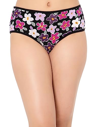 Image of Clovia Women's Cotton Mid Waist Printed Hipster Panty