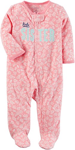 Macacão Carter's Fleece Little Sister Rosa