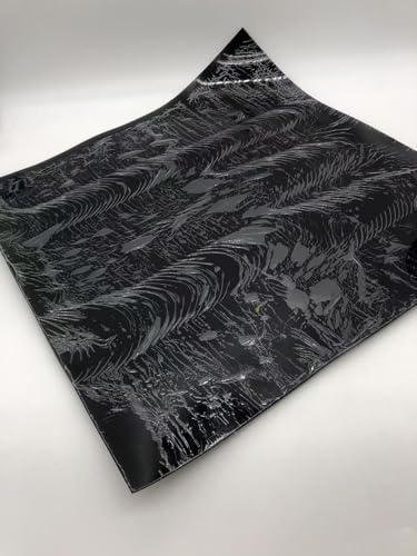 Silikon-Gummiplatte, 50,8 x 50,8 cm, hohe Temperatur, kommerzielle Qualität, Schwarz, 3 mm