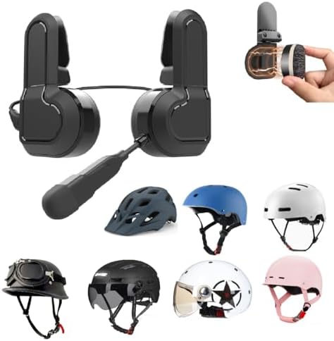 cepkquis Half Face Motorcycle Helmet Headset, Wireless Bluetooth Headphone for Cycling IPX6 Waterproof AI Voice Assistant Magnetic Install 2 Speaker NO Intercom Function