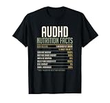 AUDH Autism ADHD Awareness Neurodivergent Nutrition Facts T-Shirt