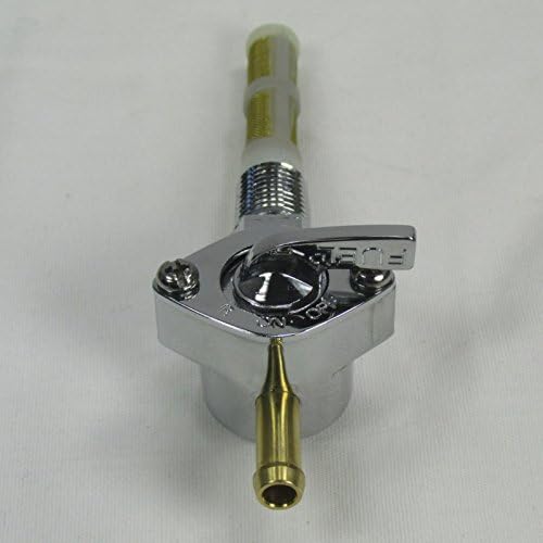 Miniatura 3 de Válvula de cierre de combustible de púas de manguera recta NPT filtrada NPT de 1/4 pulgadas para motocicleta - Manguera de combustible ID de 1/4