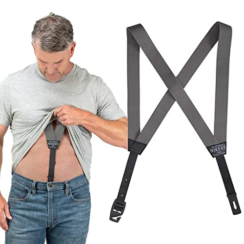 HIKERS Tirantes Ocultos para Hombre de Botón que se Llevan Bajo la Ropa