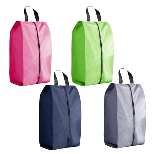 Travel Shoe Bag 4-Piece Men's and Women's Waterproof Nylon Zipper, Travel Shoe Storage Bag, Shoe Storage Bag