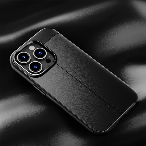 Coque antichoc pour iPhone SE 2020 antichute silicone souple texture cuir