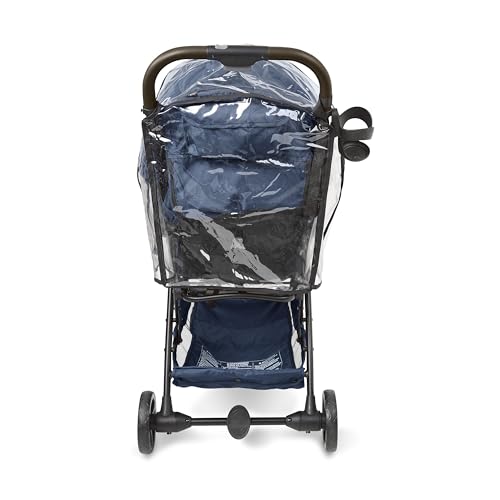 Image of Ingenuity Universal Convenience Stroller Rain Cover, Baby Weather Shield for Rain, Wind & Snow, Fits Most Strollers with Car Seat, Vented Airflow, High Visibility, Easy Install & Storage - Clear