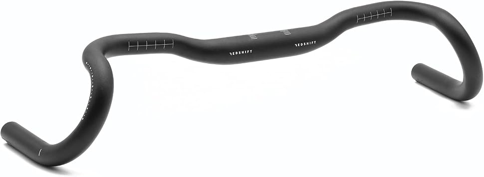 REDSHIFT Kitchen Sink Handlebar without Loop for Road, Gravel, Touring, and Commuter Bikes, Aluminum Drop Bar, 31.8mm Clamp, with 20mm of Rise, 53 cm Width