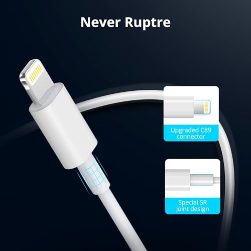 Image of Type- C to Lightning Fast Charger Original Cable USB C Power Delivery Charging Cord Compatible for iPhone 8 /10 /11 /12 /13 /14 Series /iPad 20 W PD Charger|6 Months Warranty