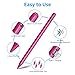DRYMOKINI Stylus Pen, Active Stylus Pen Touch Screens Compatible for Android and iOS Tablet/Phones, Rechargeable Universal Stylus Pencil Compatible for A-pple/i-Pad/Phone Tablet, BabyPink