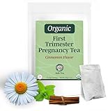 Jade Tea - Organic First Trimester Tea - Nurturing Pregnancy Tea | First Bloom | Gentle Morning Sickness Relief & Foundational Prenatal Nutrition | Caffeine-Free | Made In USA (Cinnamon)