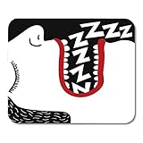 smiley geschlossener mund Mauspadgröße: 200 mm x 240 mm x 3 mm (7,9 