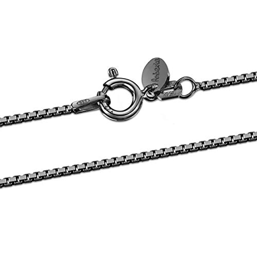 Amberta - Collar para Hombre y Mujer en Plata de Ley 925...
