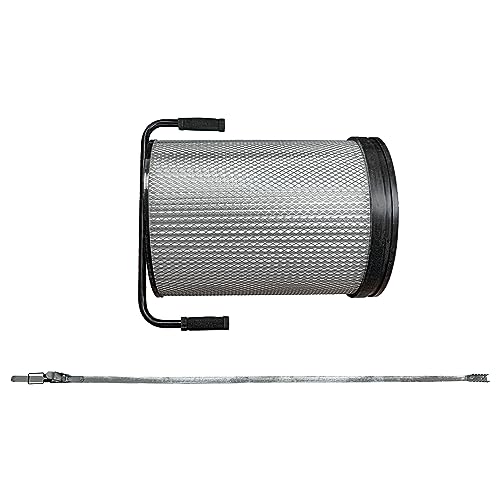 vhbw Feinstaub-Filterpatrone Ersatz für Bernardo FP1 für Absauganlage für Holzbearbeitungsmaschine - Mit Reinigungsbürste