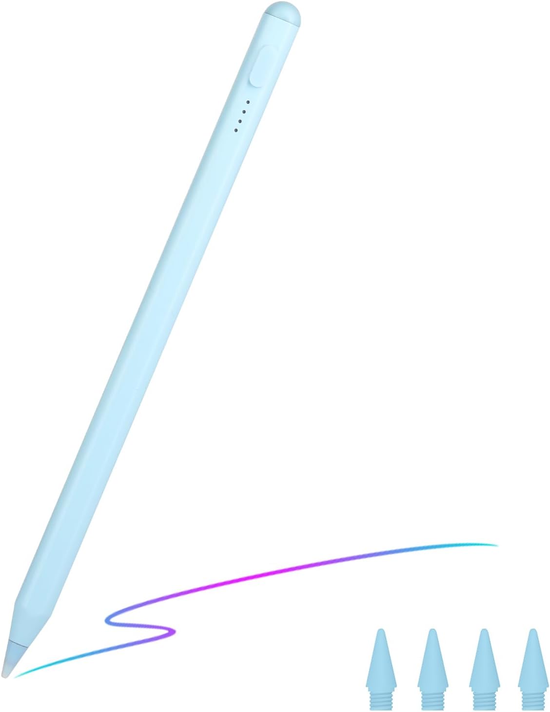 Stylus Pen for iPad, with tilt-Pressure Sensitivity and Multi-Point Anti-False-Touch Function. 20-Minute Fast Charging for 2018-2023 iPad/Mini/Pro/Air (Blue)