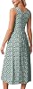Vestido midi casual para mujer, fluido, para playa y vacaciones, con bolsillos 6