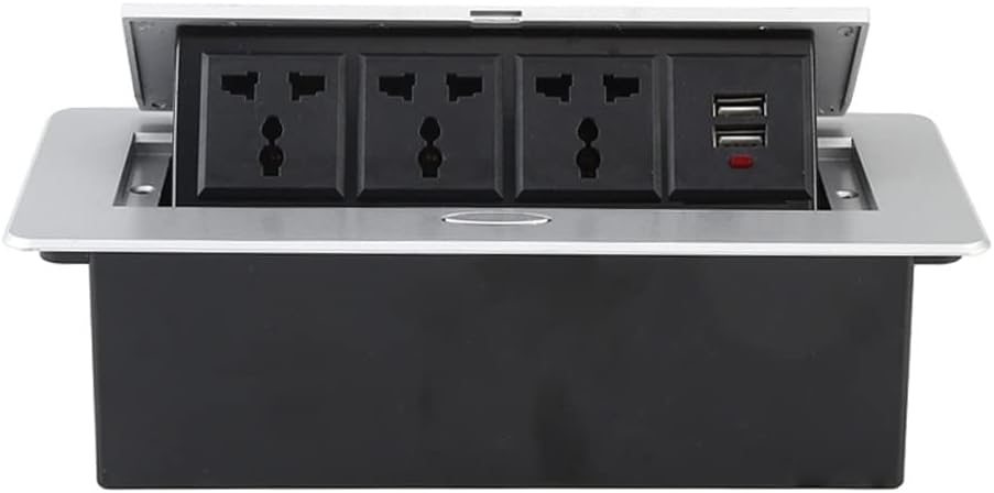 Desktop Hidden Socket Multi-Plug Countertop with -Up Socket Universal Power Outlet(C,22.3 * 10.8 * 7cm)