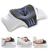GC GAVENO CAVAILIA Hybrid Groove Memory Foam Kissen, konturierte Form Nackenstütze...