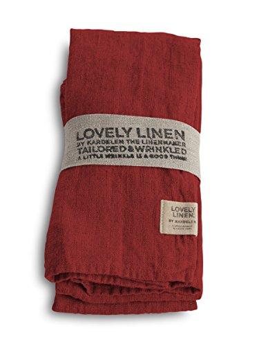 Lovely Linen NL0182 Lovely Serviette Leinen real red (1 Stück) Cover