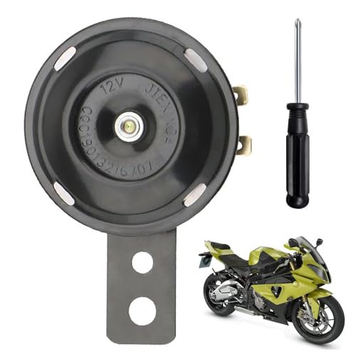Claxon Moto,Bocina Universal de 12 V para Motocicleta,Bocina Motocicleta,Bocina Impermeable,Claxon 12V Moto,Con destornillador,Para motocicletas,Coches de batería