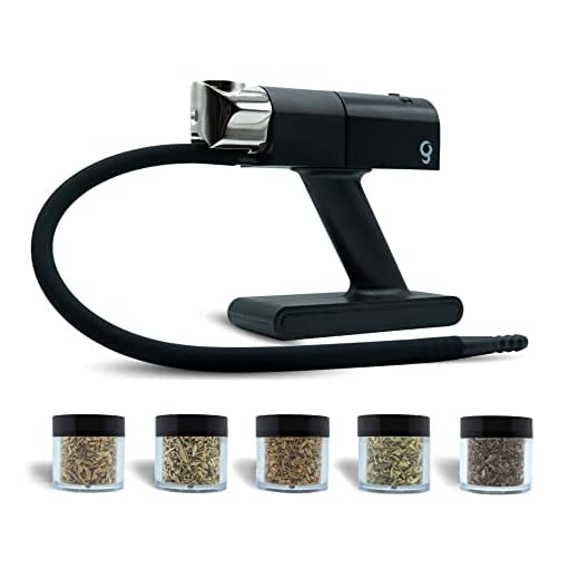Fumus - Affumicatore da Cucina Professionale - Omaggio 5 Gusti Trucioli di Legno per Affumicatura + Ebook Ricette - Affumicatore a Freddo Effetto Bbq con 2 Velocità per Piatti e Cocktail - New 2023