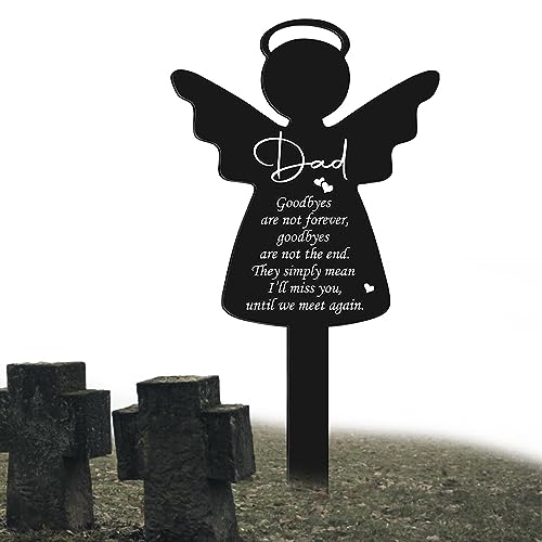 Minnesgravmärken - Trädgård Dekorativ Sympati Stake Metall Minne Gravskyltar - Gravprydnad för föräldrar kyrkogårdsmakare för trädgårdsstaket Aznever