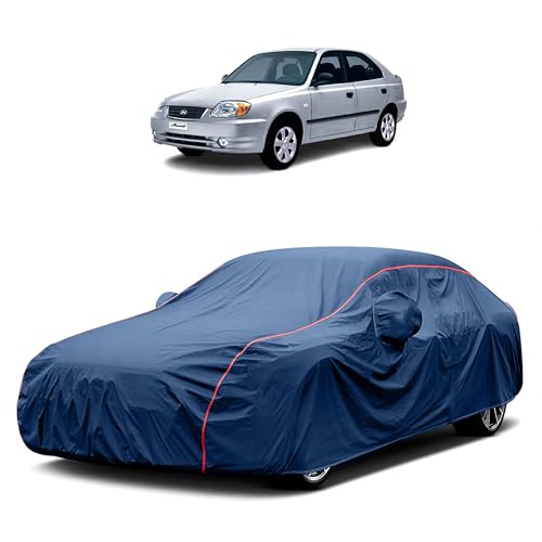 Image of Heavy-Duty Car Cover for Compatible with Hyundai Accent (1999 to 2025 All Models) Deluxe Car Protection Cover ? Waterproof & UV-Resistant All-Season Exterior Protection