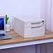 Produktbild Schreibtischlampe Wohnung Flat File Cabinet Flat File Desktop Storage Box Möbel Archivschrank 2/3/6 Schubladen, mit Verschluss mit hoher Kapazität speichern kann A4-Dateien (Color : 1)