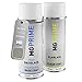 Produktbild MG PRIME Autolack Sprühdosen Set für Ford 2PNCWWA / PNUPN0 / S Oyster Silver Metallic/Sahara Metallic Basislack Klarlack Spraydose 400ml