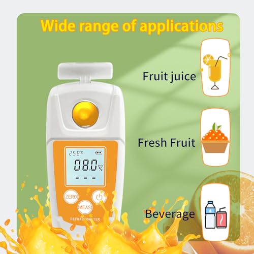 Metellme 0-55% Brix Meter,High Precision Digital Brix Refractometer thumb #2