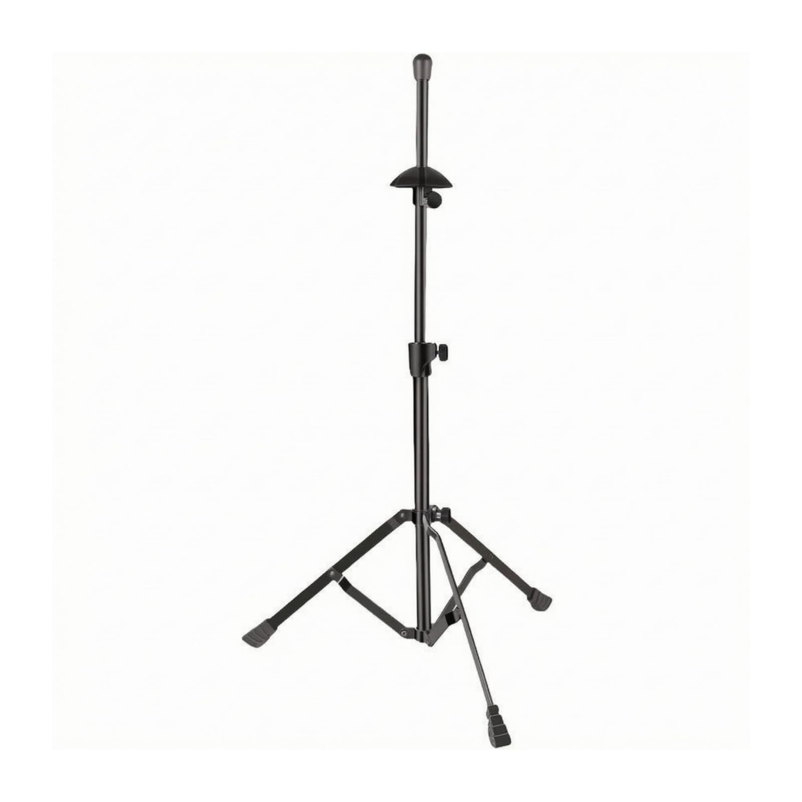 Milageto Soporte de Trombón Soporte Trípode Base Altura Ajustable de 52 Cm a 80 Cm Estructura de Hierro Plegable con Patas de Goma Antideslizantes Adecuado para Ensayo Clases Escenario