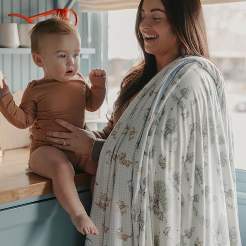 Image of Copper Pearl Jumbo 3-Layer Baby Blanket: Soft Baby Quilts for Boys and Girls | Breathable, Cozy, Toddler Blanket | Baby Quilt for Newborns | 60x72 Premium Material | Hundred Acre Wood