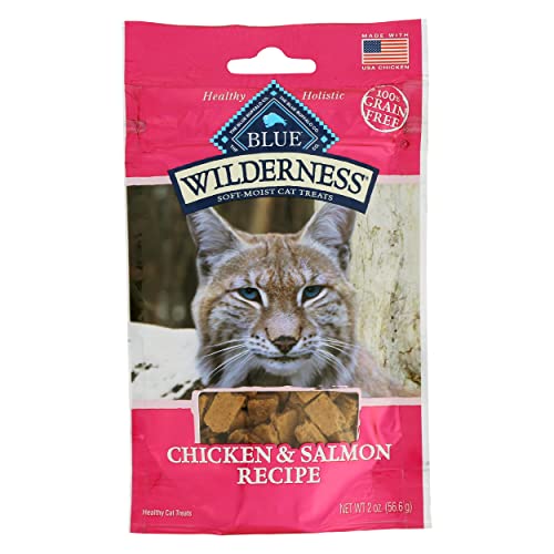 Blue Buffalo Wilderness Soft-Moist Cat Treats, Chicken & Salmon, 100% Grain Free, Corn Free, Wheat Free, Soy Free, 2 Ounce (Pack of 12) - image 1
