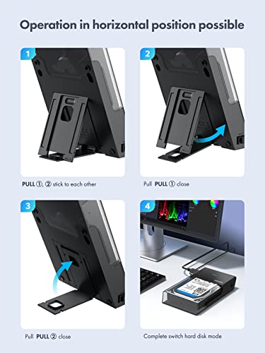 Caja externa para discos HDD/SSD de 3.5/2.5 pulg USB 3.2 miniatura 5
