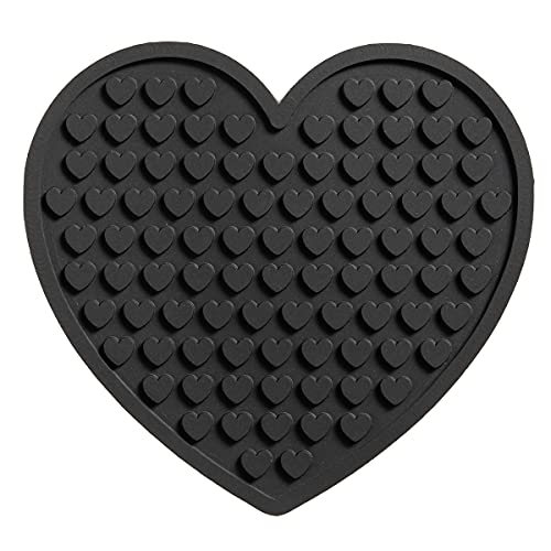 6 Porta Copos Coração Decoração Romântico Mimos (Preto)