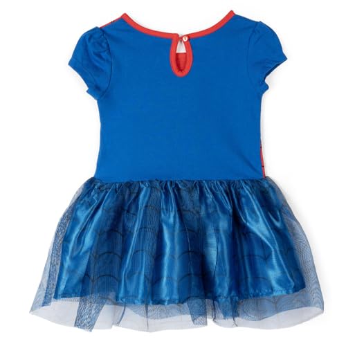 Marvel Spider-Man Infant Baby Girls Dress Leggings and Headband 3 Piece Spiderman 12-18 Months - image 4