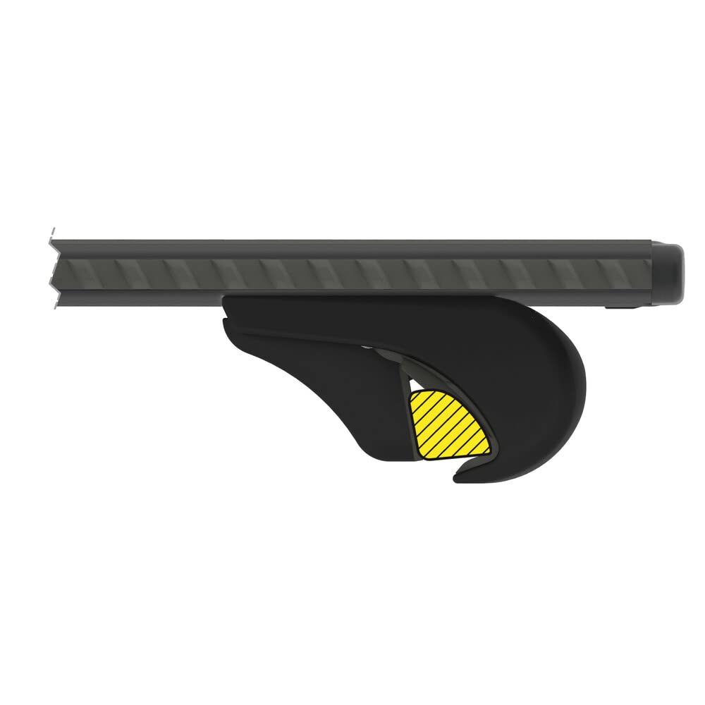 NORDRIVE N15090 Silenzio Black Rail, Set Completo Barre portatutto in Alluminio - M - Evos RA