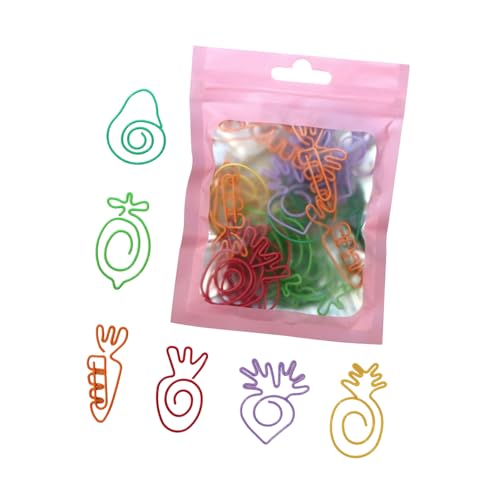 Montesy Clip de papel pequeño con forma divertida para archivos,