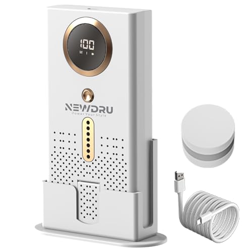 NEWDRU Airpure Elite Portable Car Air Purifier With Negative Ion Technology | Ozone Purification & Aromatherapy | Usb Rechargeable | Compact For Home, Office & Car,White