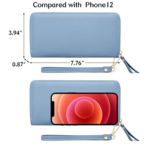 Geead Wallets For Women Large Capacity Pu Leather Credit Card Holder Clutch Wristlet Wallet #TOP3