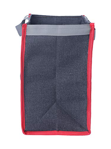 Image of (#B2B21CA L Eco Friendly Reusable Fabric Grocery Vegetable Shopping jhola Bag Heavy Canvas1pc only Large LxWxD 18x11x15 inch